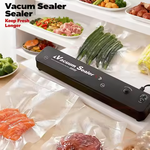 2025 Vacuum Sealant 2-in-1 Vacuum Sealer with 2 Modes Save Food Longer Fresh Fruits Meat Food Saver 