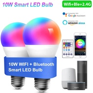 XIAO MI 1 หลอดไฟ 16 สี RGB ไฟเปลี่ยนสีได้ 10W E27 หลอดไฟ led Tuya smartlife Dimmable Lamp พร้อมรีโม