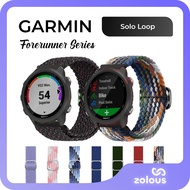 Garmin Forerunner 55 / 165 / 245 / 645 / 570 42mm 20mm Watch Band Elastic Nylon Braided Solo Loop St