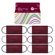 Burgundy | 3 ply Medeis Medical Mask | BFE 99% | CE/FDA/TYPE IIR EN14683 ASTM [Circus Collection]