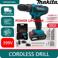 MAKITA 399V Mesin Bor Cordless/Bor Baterai/ Bor Listrik/Beton Besi Kayu Baterai Tangan Cordless Dril