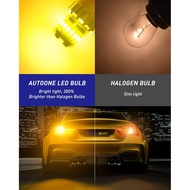 AUTOONE 1157 LED Bulb Amber Yellow for Turn Signal Light Bulb, 2057 2357 7528 BAY15D LED Bulb for Bl