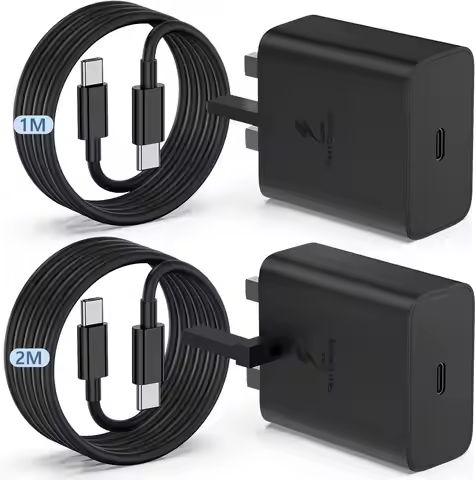 45W USB C Super Fast Charging for Samsung Galaxy S25 S24 Ultra,2Pack USB Type C for Samsung Fast Cha