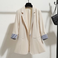 ELF TRIBE Blazers for Women Cozy Tops Thin 3/4 Sleeve Suit Jacket