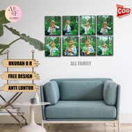 8R uk photo print contains 8 pcs + frame