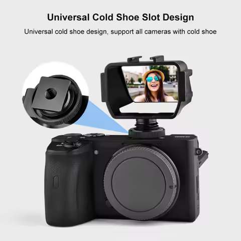 Optimal Camera Selfie Vlog Flip Up Mirror Screen 3 Cold Shoe For Sony A6000/A6300/A6500/A72/A73 Niko