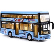 ✿Free shipping✿two-storey bus can be opened to activate sound and light. 6016b children's toy car boxed the double-decker bus can be opened to activate sound and light. 6016b boxed