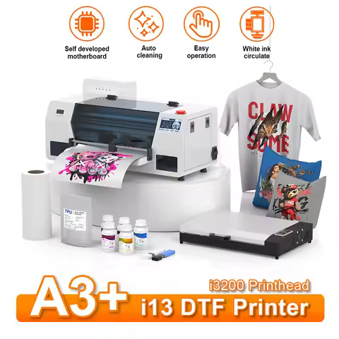 A3 DTF Printer Impresora For Epson i3200 DTF Printer Machine Roll Film Printer Direct-to-Film Fabric