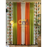 MADRAZO Tulip Orange Curtain - 2024 Color of the Year - 3IN1 and 5IN1 - 10RINGS 5FT up to 9FT