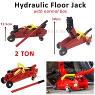 2 Ton Hydraulic Floor Jack For Auto Repair Tools Car Kereta with Normal Box DIY Box Lifting Jek Kere