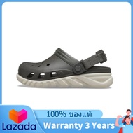 ของแท้พิเศษ Crocs Duet Max Li Clog Black Shoes Non - Slip Thick Sole Beach Sandals 208776 - 3J8 The