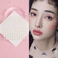 美甲白色珍珠贴面妆眼尾贴钻眼脸部钻贴片眉心贴纸唇钉贴眉钉装饰20251213