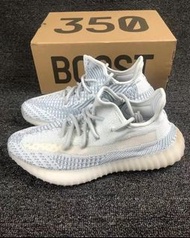 【🔥福利特價！買一送一】Adidas originals yeezy Boost 350 V2 “Cloud White”冰藍 Size：Eu42