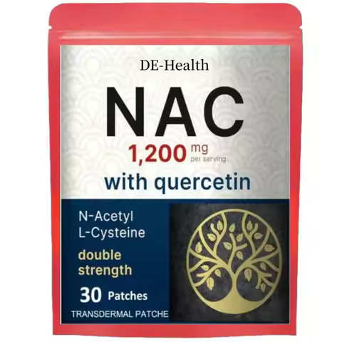 Nac Transdermal Patches N-acetyl Cysteine With Quercetin Support For Immune, Liver, & Lung 30 Patche