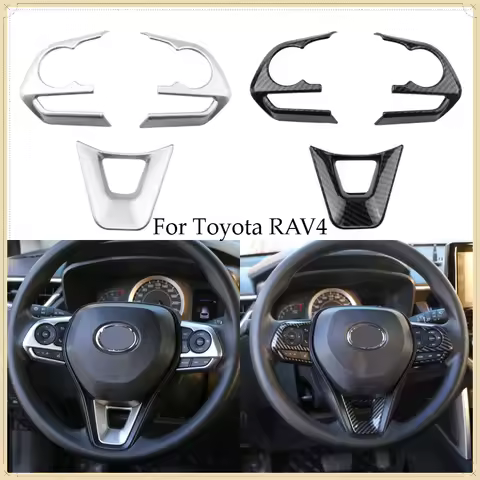 Car Steering Wheel Panel Cover Trim for Toyota RAV4 XA50 Corolla E210 Corolla Cross 2019-2025 Decora