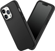 RHINOSHIELD Case Compatible with [iPhone 13 Pro] | SolidSuit - Shock Absorbent Slim Design Protective Cover with Premium Matte Finish 3.5M / 11ft Drop Protection - Classic Black