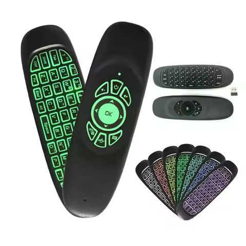 C120 Air Mouse Wireless Backlit Keyboard Remote Control Mini Keyboard Mouse Combo For Home Entertain