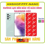 Toughened flexible screen protector for Samsung A53 phone