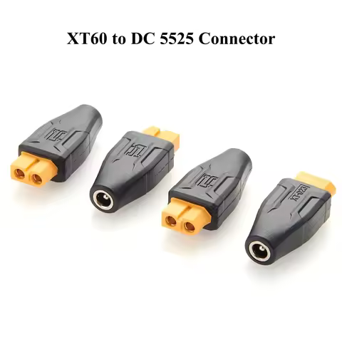 XT60 to DC 5525 Connector drone battery panel mount adapter XT60 Female to DC 5.5*2.5mm for Car Batt