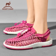 Desert Camel . 🚀☛จัดส่ง2-3วัน☚20 สี รองเท้าคู่  【1-2 Days Arrival】รองเท้าผู้หญิง KeNen Sandal สีลม Lace-up รองเท้าชายหาดคู่งานปีนเขาพื้นรองเท้านุ่ม 35-44