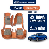 6D Toyota Vios 2008 - 2013 ZKAPET car floor mats (5 seats)