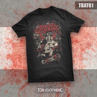 T-shirt Anthrax - Skateboard - Band Rock - Streetwear (TBAT01) Tor Clothing