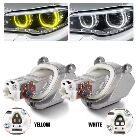 White/Yellow Daytime driving light DRL LED module Headlight For BMW 5 Series 2014-2016 F10 F11 LCI 7