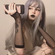 y2k y2k Accessories y2k Sleeve y2k Gloves y3k Asian Culture Dark Punk Fishnet Sexy Sleeves lolita Bl