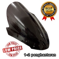 VISOR YAMAHA FZ 150 V3 WINDSHIELD FZ 33CM FZ 150i FZ150 DARK SMOKE CERMIN HADAPAN FZ