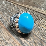Batu Pirus Persia Biru Polos