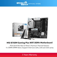 MSI B760M GAMING PLUS WIFI DDR4 LGA1700 Micro-ATX Motherboard