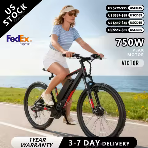 QNUT Victor3.0 Mountain electric Bicycle 750W Peak 36V 10.4AH 26" Tire All-Terrain E-Bike Urban off-