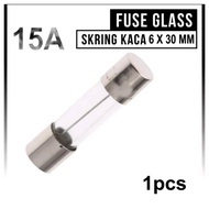 FUSE GLASS FUSE TUBE 15A