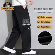 Long cargo pants, men's cargo pants, loose cargo pants, men's straight pants, men's cargo pants, ove