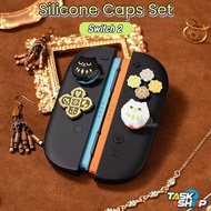 Switch 2 D-Pad ABXY Directional Button Forbidden Crown 2 Joy-Con & + Thumb Grip Cap