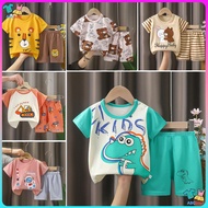 Baju Budak Lelaki Murah Kids Short Sleeve Clothes Set Tshirt Baju Baby Boy Girl Newborn Clothing Chi