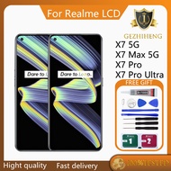 Original AMOLED For Realme X7 5G / X7 Max 5G/ X7 Pro /X7 Pro Ultra LCD Display Touch Screen With Fra