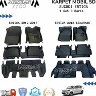 SUZUKI Car Mats 5D Car Mats ErtigaSUZUKI XL-7 Carbon Pattern/