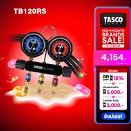 TASCO Black TB120RS Manifold Gauge เกจวัดน้ำยาแอร์ R22 R134a R404a R448a พร้อมสายชาร์จน้ำยา