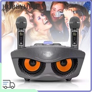 HOBBYHUB Dual Microphones Speaker, SD306 Dual Microphones Wireless Bluetooth Speaker, Portable Owl A