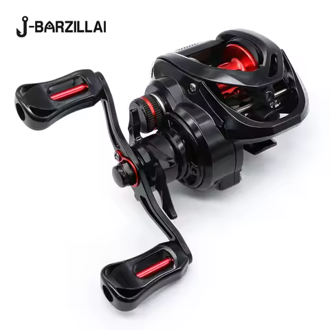 J-BARZILLAI PL 5+1BB 7.0:1 Black 8kg Lure Fishing Baitcasting Fishing Reel