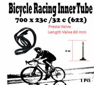 Fixie Bicycle Inner Tube 700C x 23C/32C – Durable Butyl Rubber Tube (1 Piece)