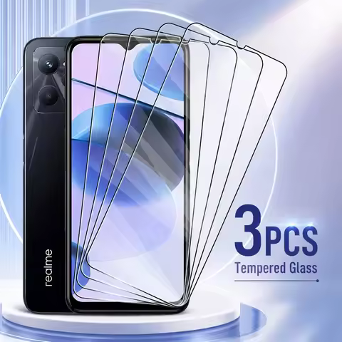 3PCS Tempered Glass For Realme 7 7 5G 7i 7 Pro 8 8 5G 8i Screen Protector For Realme 8 Pro 9 9i 9 Pr