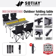 53/95/120cm Folding Camping Table Outdoor Picnic Table BBQ Aluminium With Storage Bag Meja Lipat Men
