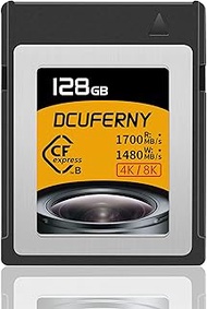 128G CFexpress Type B Memory Card,Up to1700MB/s Read1480MB/s,Write Raw 4K/8K Video Recording for Exp