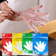 Hand Glove plastic gloves 100pcs disposable hygienic anti-bacterial gloves clear gloves eating glove