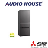 MITSUBISHI MR-LX55EY-GDS-P  442L 4 DOOR FRIDGE  GLASS DARK SILVER  3 TICKS  W699xH1798xD723MM  1 YEA