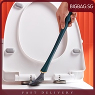 [bigbag.sg] Modern Bristles Brush Flexible Silicone Toilet Brush Punchless for Home Bathroom