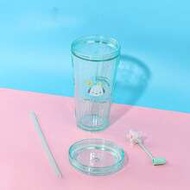 Sanrio Cinnamoroll Summer Star - Twinkling Straw Cup, 420mL/14.78oz Lightweight Capacity, High - Qua