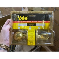 Yale Combo Lever/Knob Lockset (Inside-Lever Thumturn, Outside-Knob) with 3 Keys